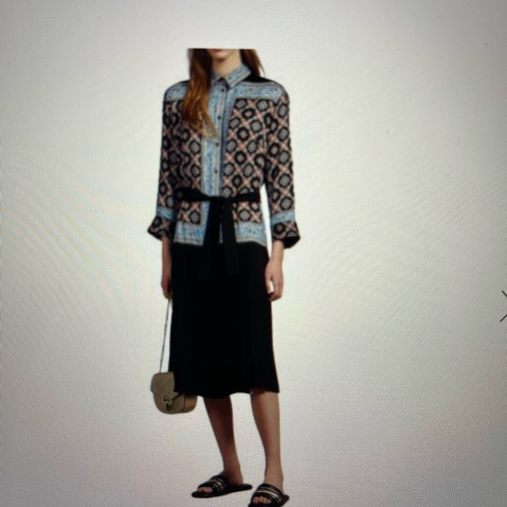 Sandro Rjoel Printed Midi Dress